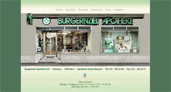 Desktop Screenshot of burgernziel-apotheke.ch