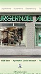 Mobile Screenshot of burgernziel-apotheke.ch